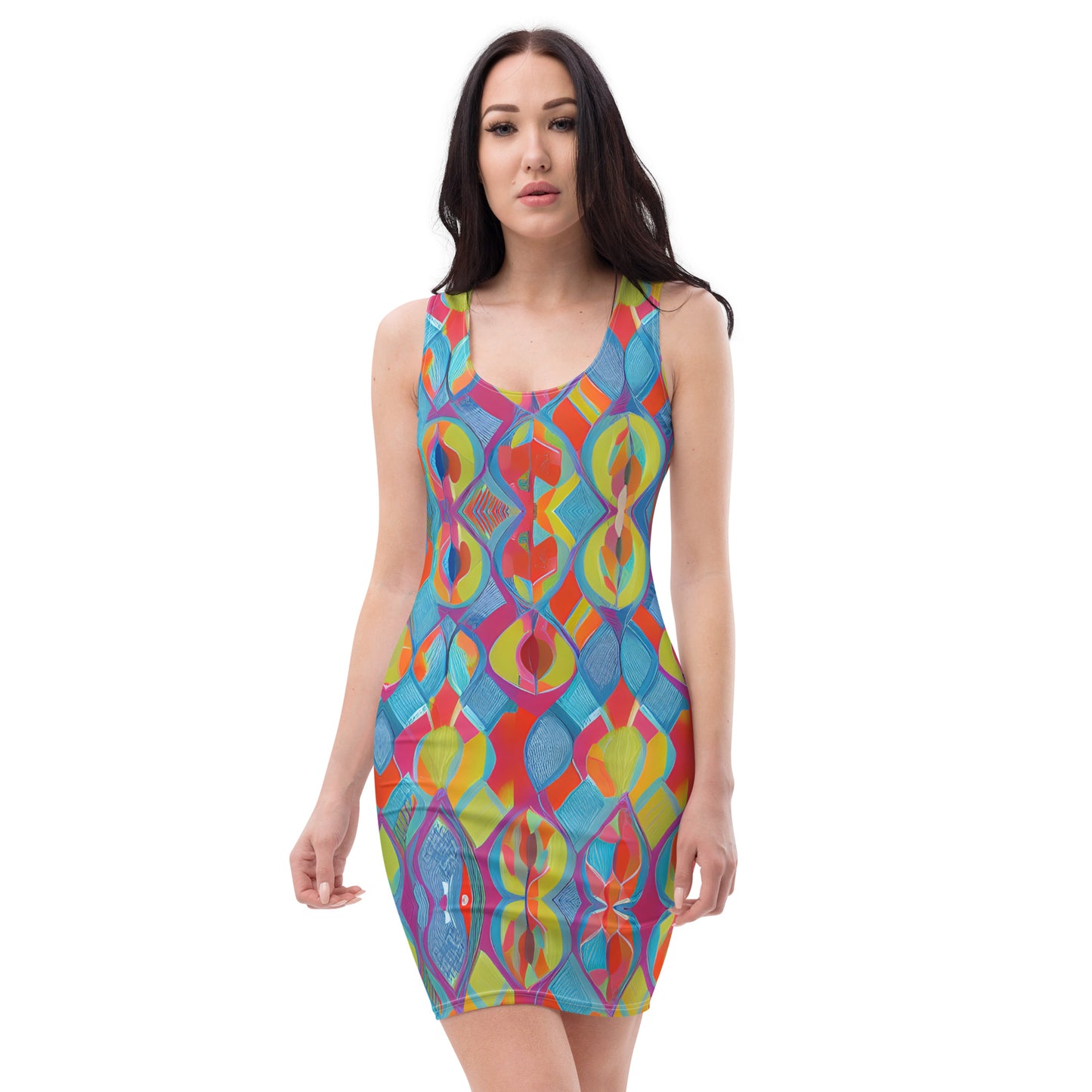 AI Fusion Flex Retro Bright  Dress